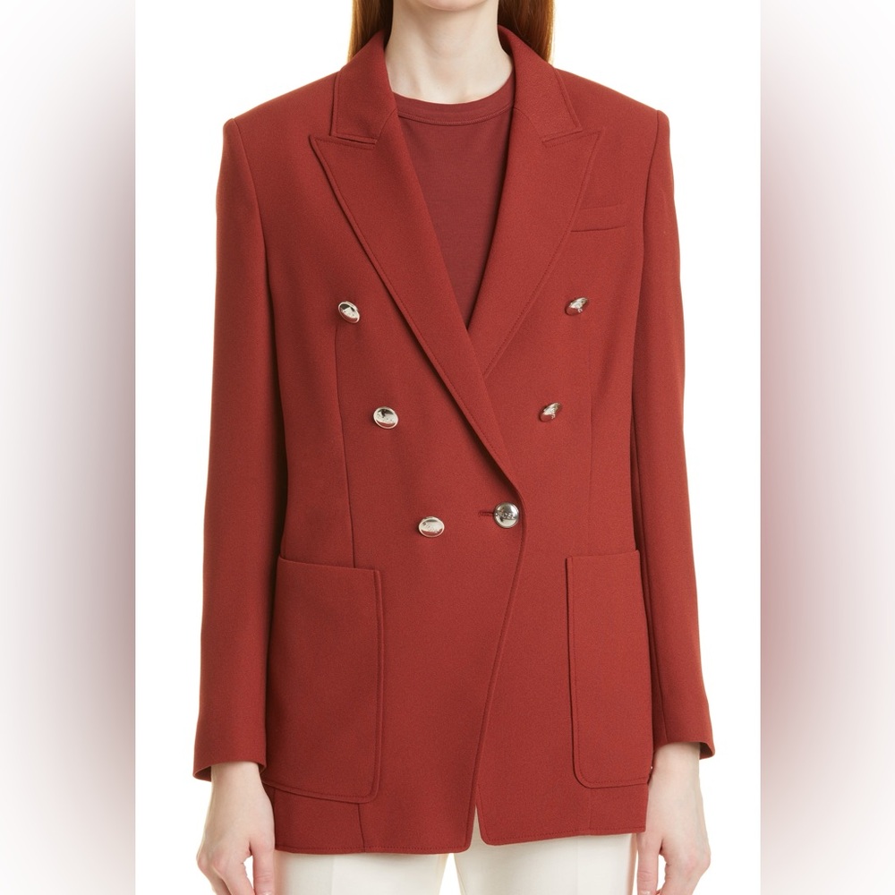 Hugo Boss Jatera Double Breasted Blazer in burnt orange sz US 4